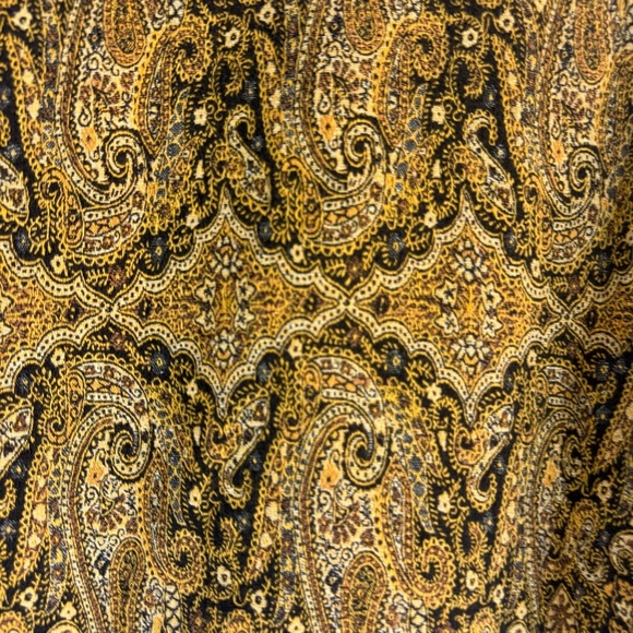 90s Paisley Tapestry Cropped, Blazer, Cotton Dark Academia Cottagecore Jacket M - Picture 11 of 12